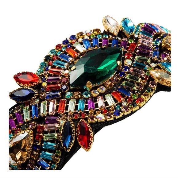 MARIELLA Art Deco Rhinestone Headband MULTICOLOR - Picture 2 of 4